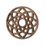 Dreamcatcher pendant 40mm wood Brown x1