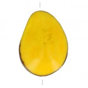 Worked tagua seed 35-50 mm Yellow x 1|raw }}