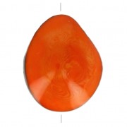 Worked tagua seed 35-50 mm Orange x 1|raw }}