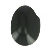 Worked tagua seed 35-50 mm Black x 1|raw }}