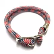 Rectangle hook 34x17mm for 5mm cord fine Gold plated x1