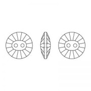 PureCrystal Button 3019 12mm Rosaline