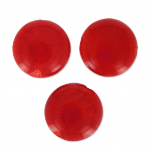 Tagua pucks 12 mm Red x 4