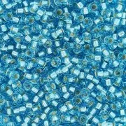 Miyuki Seed beads 15/0 2429 - Dark Aqua Silver Lined x8g