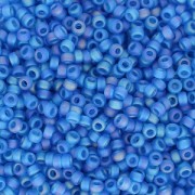 Miyuki Seed beads 15/0 149FR - Transparent Capri Blue Mat AB x8g|raw }}