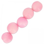 Tagua round beads 5 mm Pink x 8|raw }}