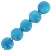 Tagua round beads 5 mm Turquoise x 8|raw }}
