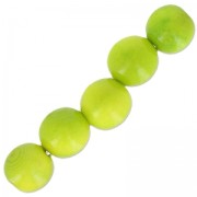 Tagua round beads 5 mm Lime x 8|raw }}