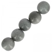 Tagua round beads 5 mm Grey x 8|raw }}