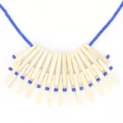 Wooden Sticks 30 mm 3 holes for statement necklace x10