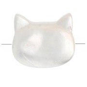 Cat's head bead 10 mm - Mother-of-pearl x1