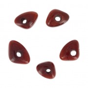 Tagua Chips 10 mm burgundy x 5|raw }}