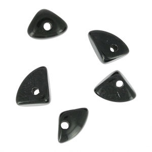 Tagua Chips 10 mm black x 5