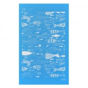 Silk Screen Moiko 74x105 mm - Fish pattern 7.12|raw }}