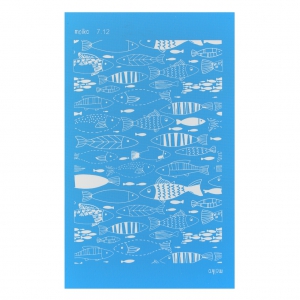 Silk Screen Moiko 74x105 mm - Fish pattern 7.12