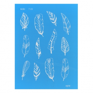 Silk Screen Moiko 74x105 mm - Feathers pattern 7.09