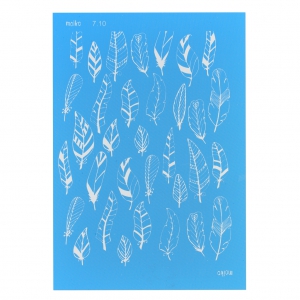 Silk Screen Moiko 74x105 mm - little feathers pattern 7.10