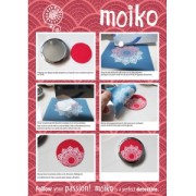 Silk Screen Moiko 74x105 mm - little feathers pattern 7.10