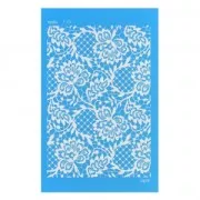Silk Screen Moiko 74x105 mm - flower lace pattern 7.19