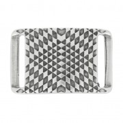 Spacer Ethnic pattern for 20mm width band Fine Antique silver plating