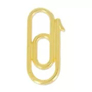 Trombone spacer 21 mm fine Gold plated x1