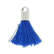 Tassel imitation cotton 15-20 mm hard blue/rhodium