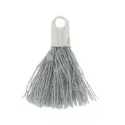 Tassel imitation cotton 15-20 mm Grey/rhodium
