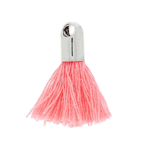 Tassel imitation cotton 15-20 mm Light Rose/rhodium