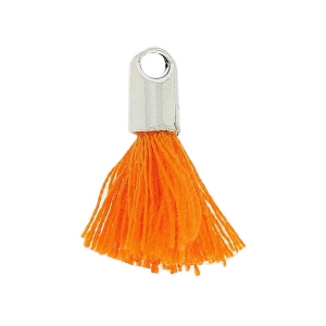 Tassel imitation cotton 15-20 mm Orange/rhodium