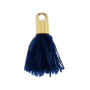 Tassel imitation cotton 15-20 mm navy blue/gold|raw }}