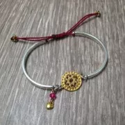 Spacer Half bracelet 44x3.5mm Sterling Silver x1