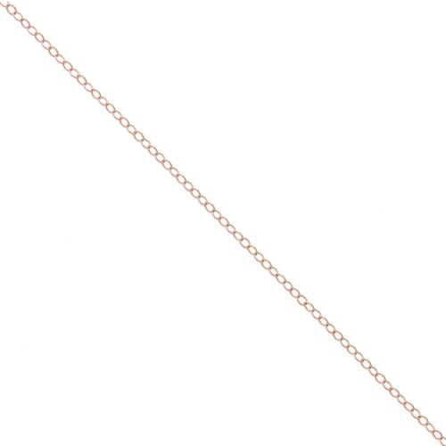 Cable chain chain 1,6 mm - Rose Gold-Filled x 50cm