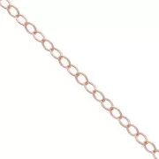 Cable chain chain 1,6 mm - Rose Gold-Filled x 50cm