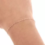 Cable chain chain 1,6 mm - Rose Gold-Filled x 50cm