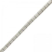 Mini imitation Hematite Seed beads tubes 3x1.90 mm Labrador x40cm|raw }}