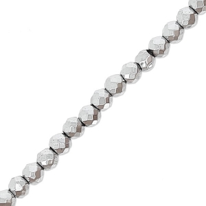 Mini imitation Hematite faceted beads 2mm Labrador x35cm