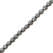 Mini imitation Hematite faceted beads 2mm Jet Hematite x39cm