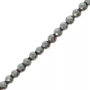 Mini imitation Hematite faceted beads 2mm Jet Hematite x39cm