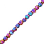 Mini imitation Hematite faceted beads 2mm Iris x40cm|raw }}