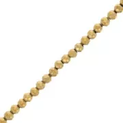 Mini imitation Hematite faceted beads 2mm Golden x40cm