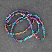 Mini-beads imitation hematite spacers 3.3mm Iris x40cm