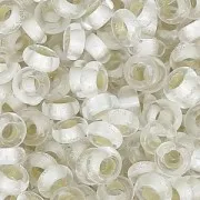 Toho Seed beads Demi Round 11/0 TO11RDRPF0021F - PF Crystal S/L Frosted x5g