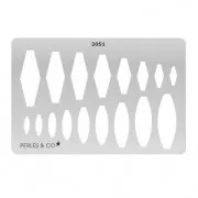 Rigid Template for polymer clay 152x100mm Ethnic