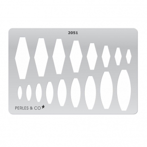 Rigid Template for polymer clay 152x100mm Ethnic