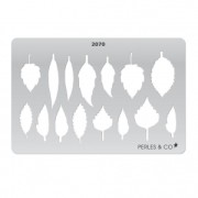 Rigid Template for polymer clay 152x100mm Leafs