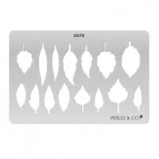 Rigid Template for polymer clay 152x100mm Leafs