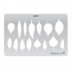 Rigid Template for polymer clay 152x100mm Leafs