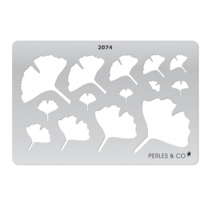 Rigid Template for polymer clay 152x100mm Ginkgo