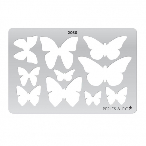 Rigid Template for polymer clay 152x100mm Butterfly