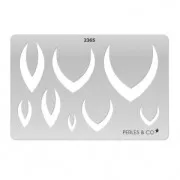 Rigid Template for polymer clay 152x100mm Indian